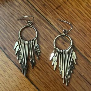 Good plated hanging earrings